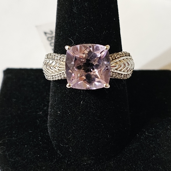 Rose De France Amethyst Ring in Sterling Silver Sz 10 💜 NWT - Picture 4 of 14